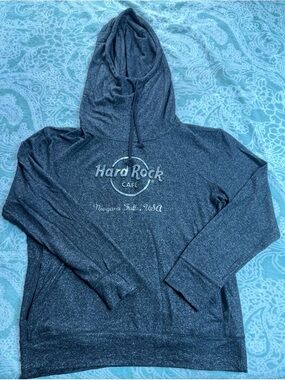 Hard Rock Cafe Charcoal Gray Logo Hoodie